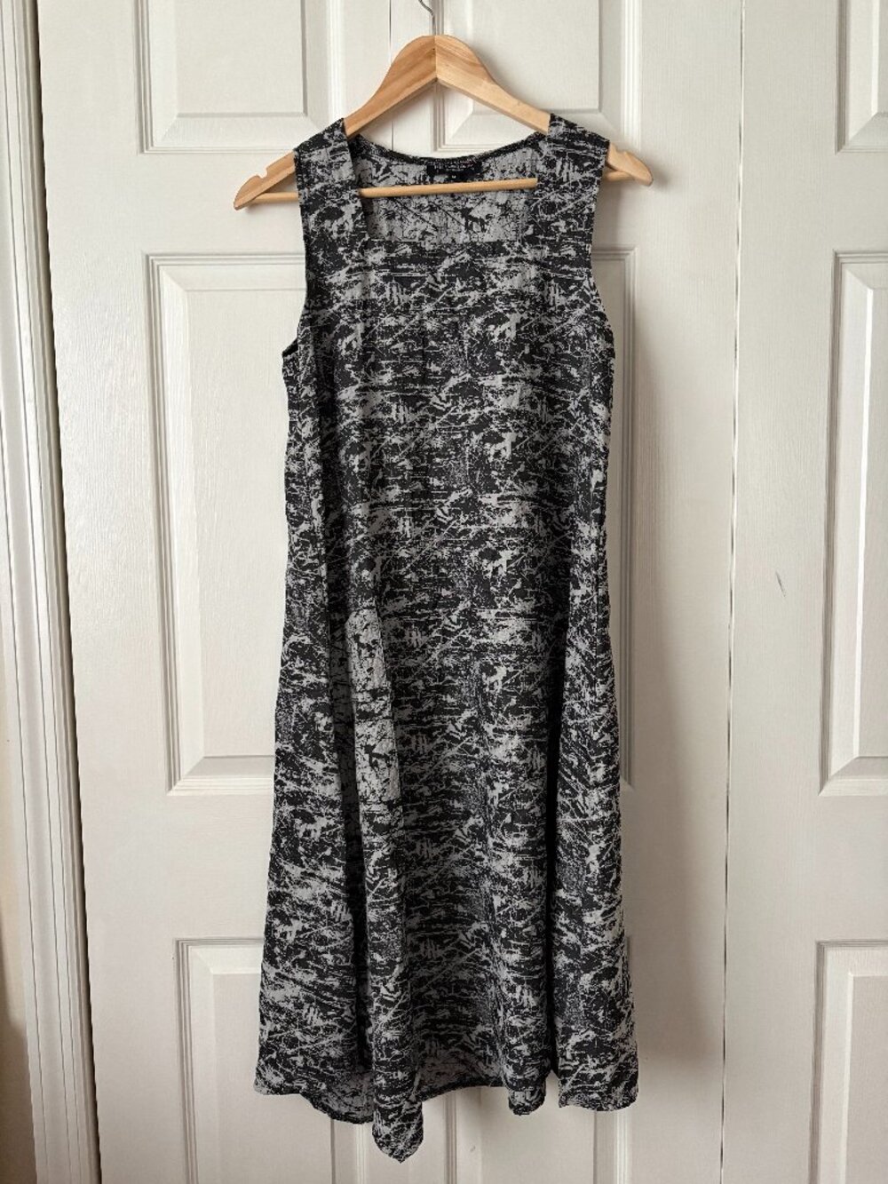F&H Clothing Co. Abstract Graffiti Sleeveless Midi A-Line Dress